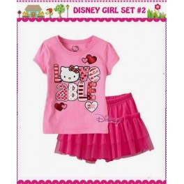 Disney Set  HK Pink+tutu skirt 