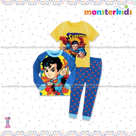 MonsterKids 3in1 Superman Pyjamas