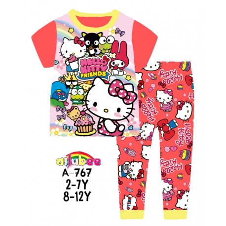 Ailubee Red Hello Kitty Pyjams