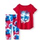 Wonder Nation Blue Red Printed Leggings (No Tee)