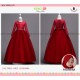 B2W2 Red Lace Dress+Square Hijab