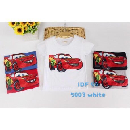 White Cars McQueen Sequin Lamp Tee
