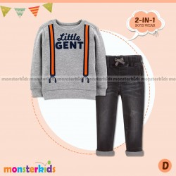 MK Grey Little Gent Set Jeans
