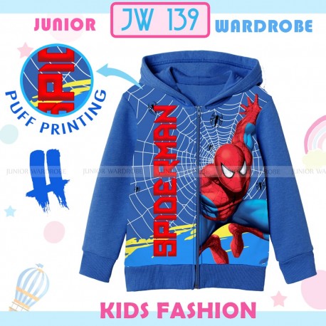 JW Spiderman Puff Printing Jacket