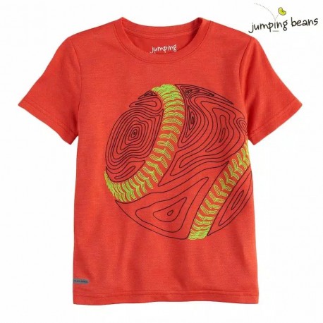 Jumping Beans Orange Baseball Tee