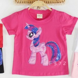 Fuschia Little Pony Lamp Tee