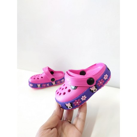 Fuschia Minnie Mouse Rubber Shoes