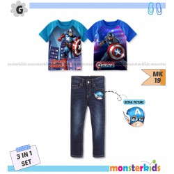 MK 3in1 Captain America Set Jeans
