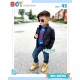 3in1 Little Dreamer  Black Leather Jacket Set Jeans
