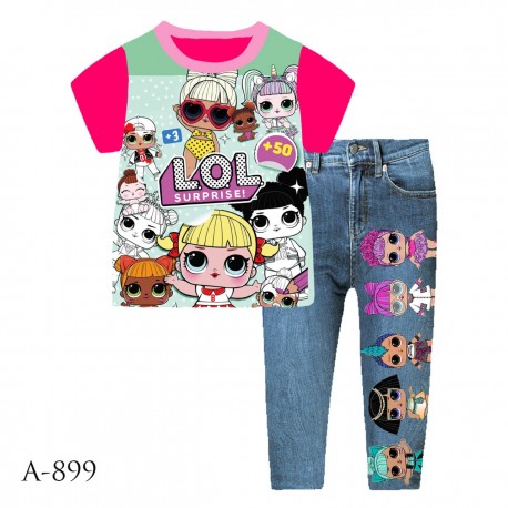 Ailubee LOL Surprise +50 Printed Legging Pyjamas
