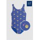 Blue Emoticon Swimwear