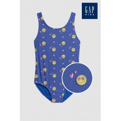 Blue Emoticon Swimwear