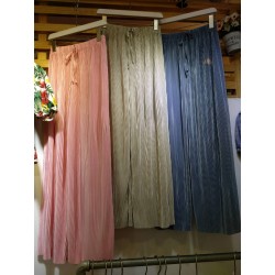Plisket Silk Pants