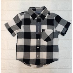 Tommy Hilfiger Black Plaid Shirt
