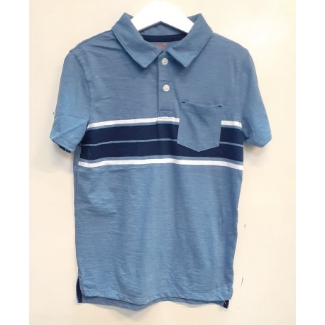 Cat & Jack Blue Stripe Polo Shirt