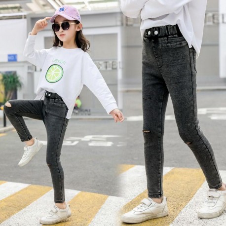 Grey Ripped Jeans