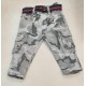 Grey Army Cargo Pants+ Belt
