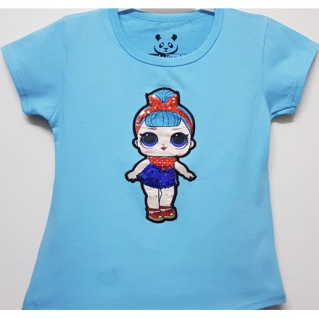 Blue LOL Sequin Tee