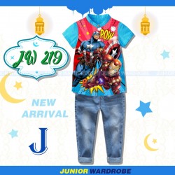 JW Superheroes Top Set Jeans