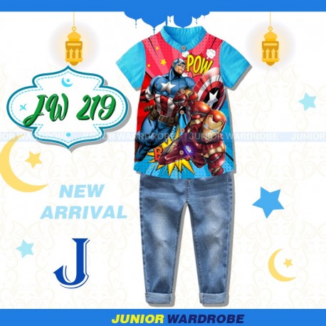 JW Superheroes Top Set Jeans