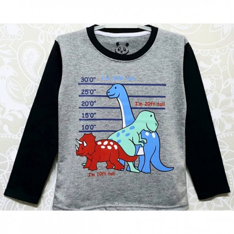 Grey Dinosaurs Feet LS