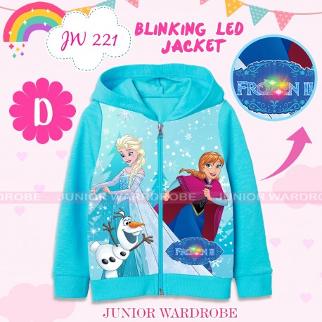 JW Blue Frozen Snow LED Lamp Jacket