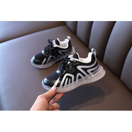 Black Zebra Glow in the Dark Shoes