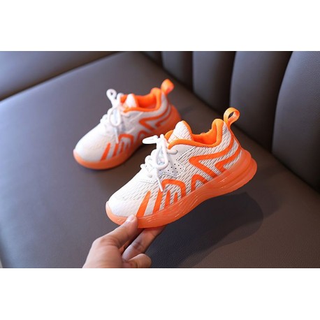 Orange Zebra Glow in the Dark Shoes