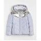 GAP Purple Silver Puffer Jacket