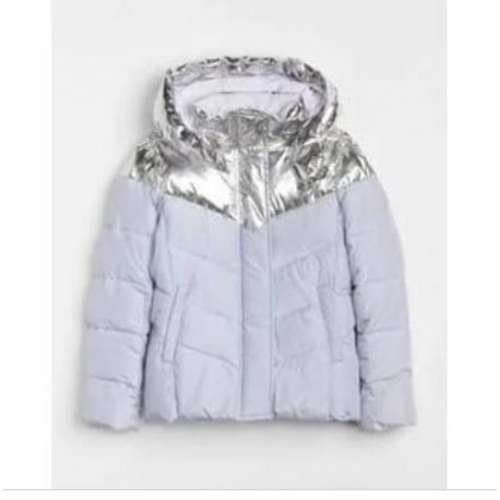 GAP Purple Silver Puffer Jacket