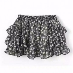 H&M Black Dots Ruffles Skirt