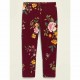 OldNavy Maroon Flowers Leggings