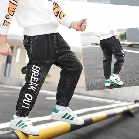 Black Break Out Jeans