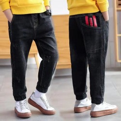 Black Red Stripe Jeans