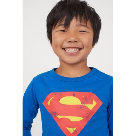 H&M Blue Superman Tee