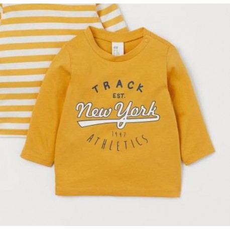 H&M Yellow New York Tee