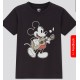 Uniqlo UT Black Mickey Guitar T-shirt