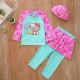 3in1 Hotpink HelloKitty Swimsuits Set Hat
