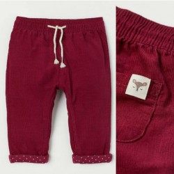 H&M Red Corduroy Pull On Pants
