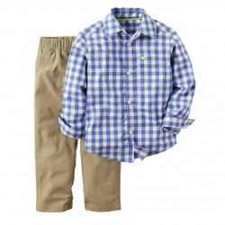 Oshkosh Blue Plaid Shirt