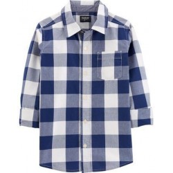 Oshkosh Navy Plaid Shirt