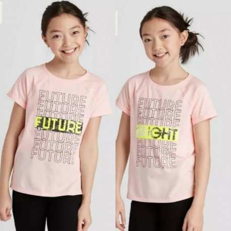 Cat & Jack Pink Future Flip Sequin Tee