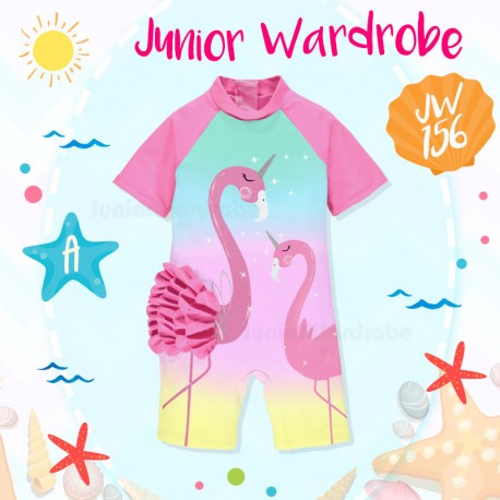 JW Flamingo Ruffle Swimsuit