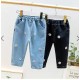 Blue Flowers Jeans