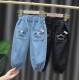 Blue Meow Jeans