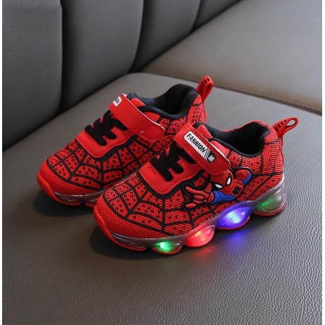 Red Spiderman Web Lamp Shoes