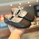 Black Ribbon Pearl Flat Shoes