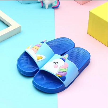 Blue Unicorn Rubber Sandals