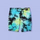 Blue Black Tie Dye Short Pants