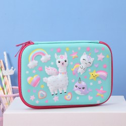 Tosca Rainbow Alpaca Big Pencil Case